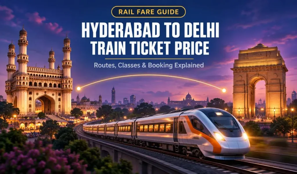 hyderabad to delhi train ticket price