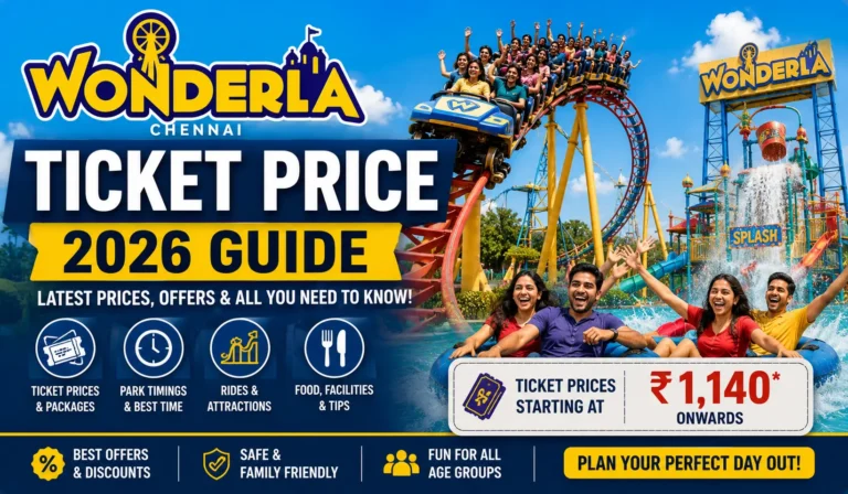 wonderla chennai ticket price