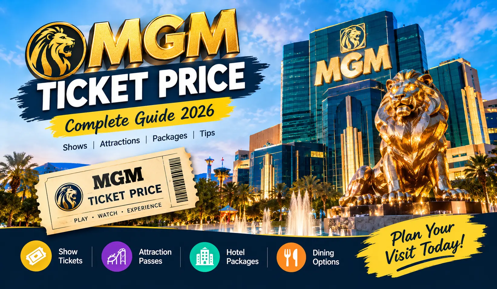 MGM ticket price 2026 at MGM Dizzee World Chennai