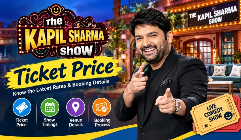 Kapil Sharma Show ticket price 2026 and free studio audience pass information