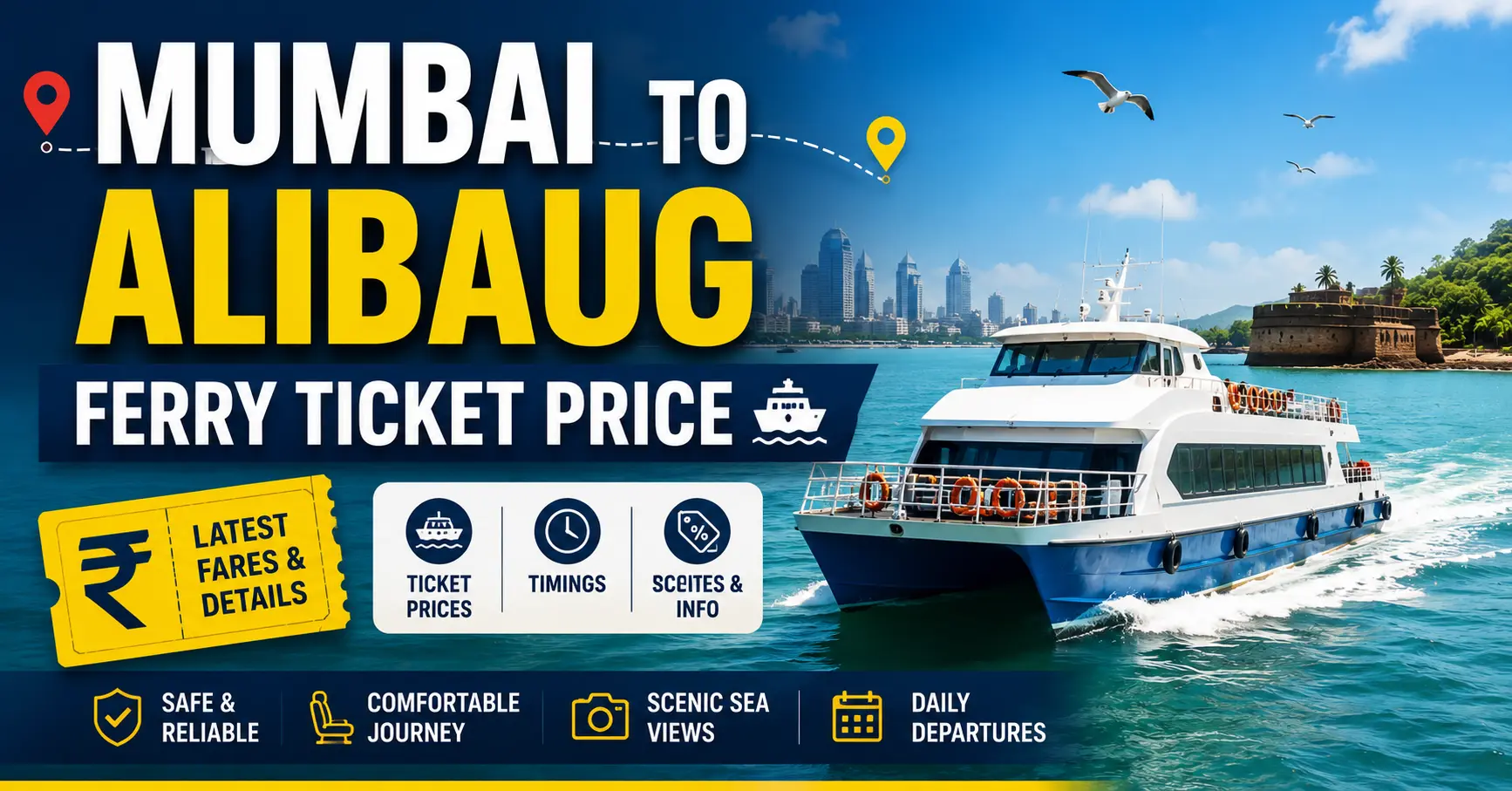 mumbai to alibaug ferry ticket price​