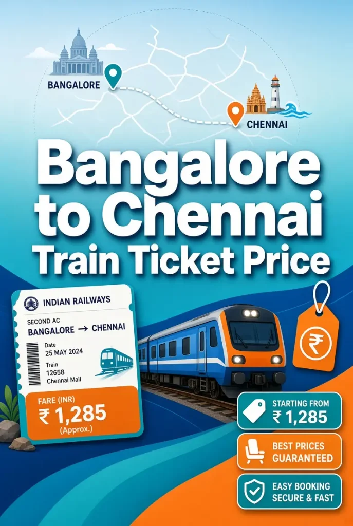 Bangalore to Chennai Train Ticket Price