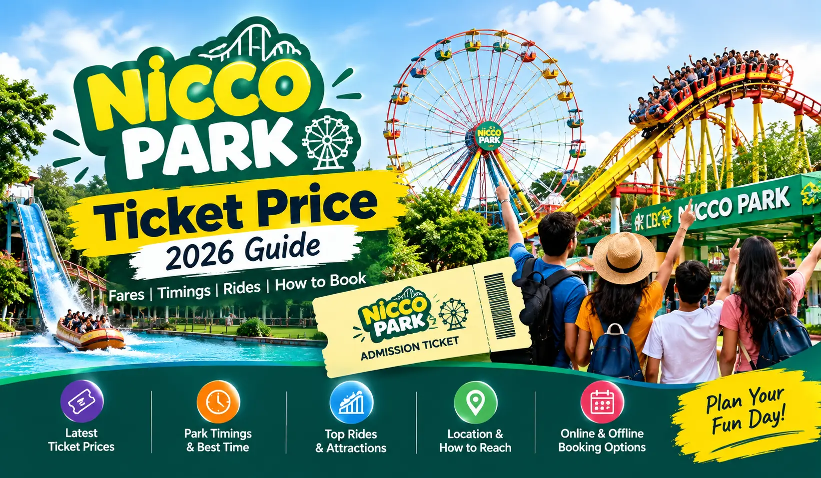 Nicco Park Ticket Price 2026: Full Fee List & Guide