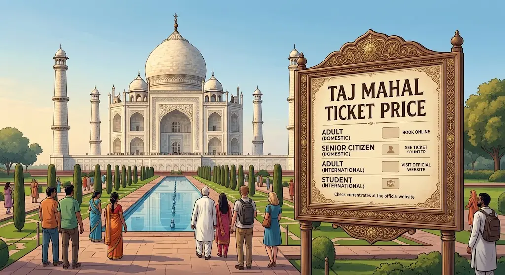taj mahal ticket price​